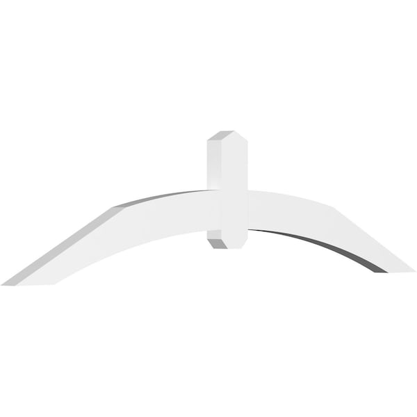 Ekena Millwork Archdale Architectural Grade PVC Gable Bracket, 60"W x 15"H x 2"D x 4"F, 6/12 Pitch GBP060X15X0204ARC00 - main